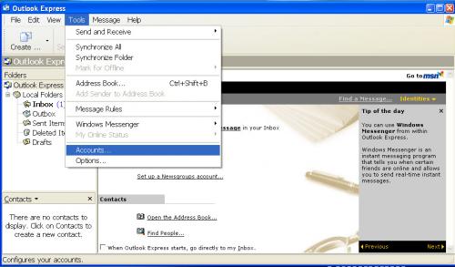 outlook setup process