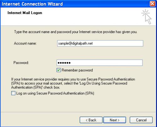 outlook setup process