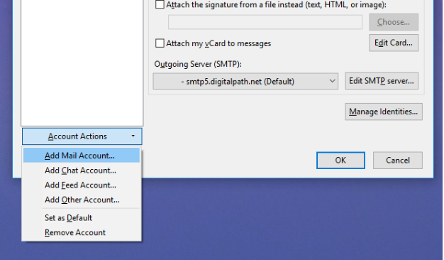 thunderbird setup process